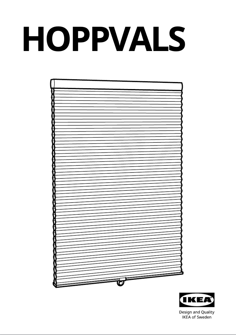 Page 1 de la notice Manuel utilisateur Ikea HOPPVALS 203.864.21