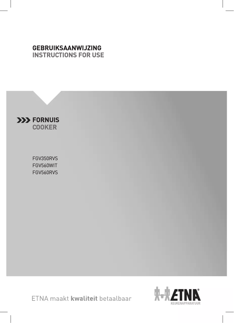 Page n°1 - Manuel utilisateur Etna FGV560RVS