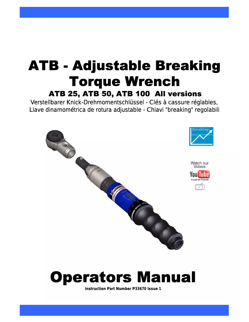 Page n°1 - Manuel utilisateur Gedore ATB 25 A