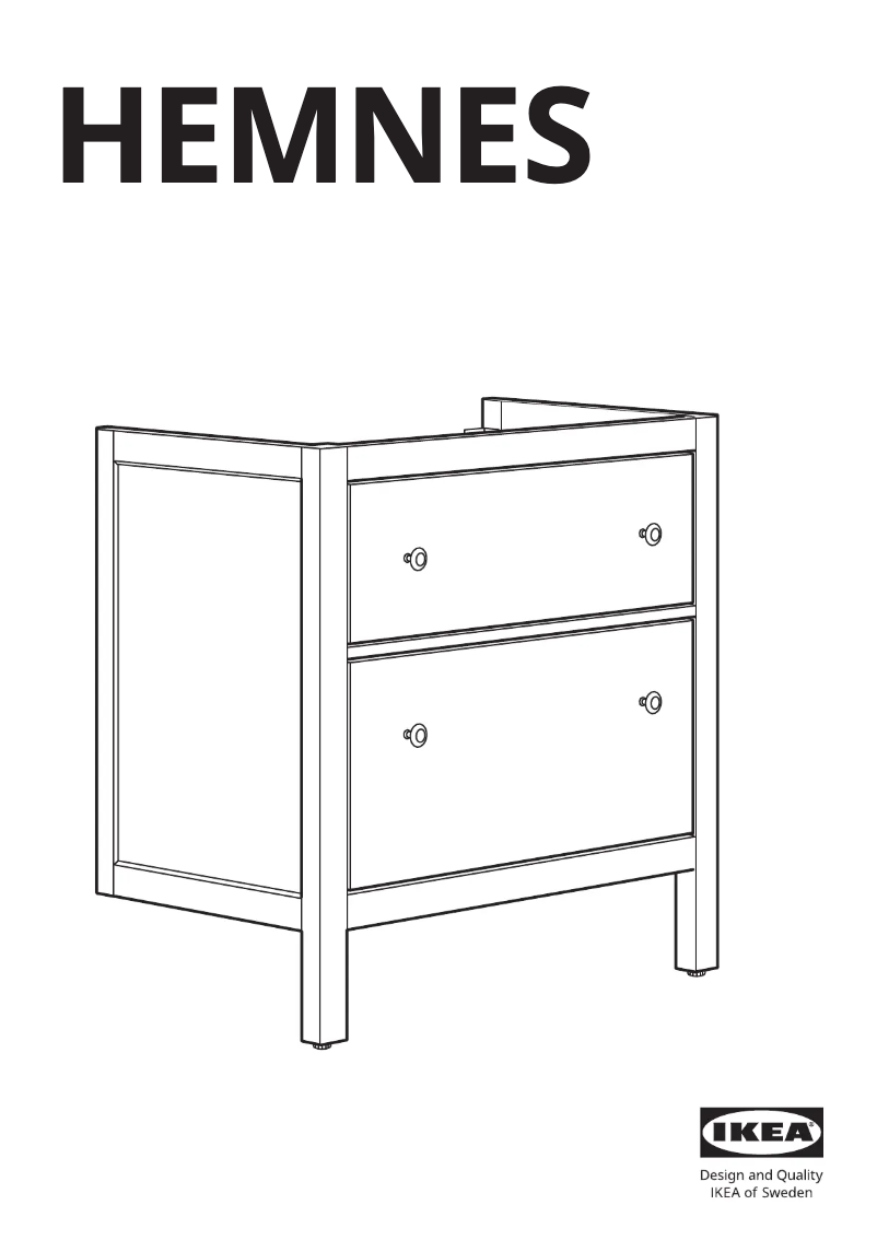 Página 1 del manual Manual de usuario Ikea HEMNES 103.487.88