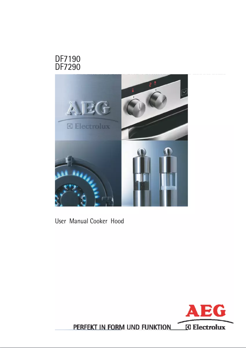 Page n°1 - Manuel utilisateur AEG-Electrolux DF 7290 M