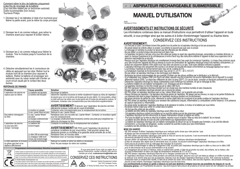 Image de la première page du manuel de l'appareil Telsa 2