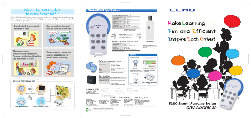 Image de la première page du manuel de l'appareil CRV-32