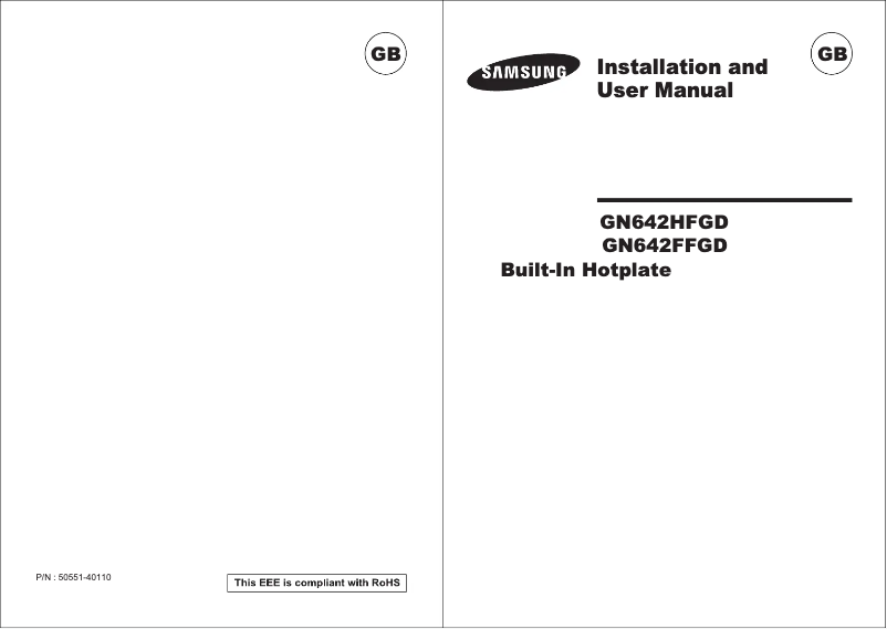 Page n°1 - Manuel utilisateur Samsung GN642HFGD