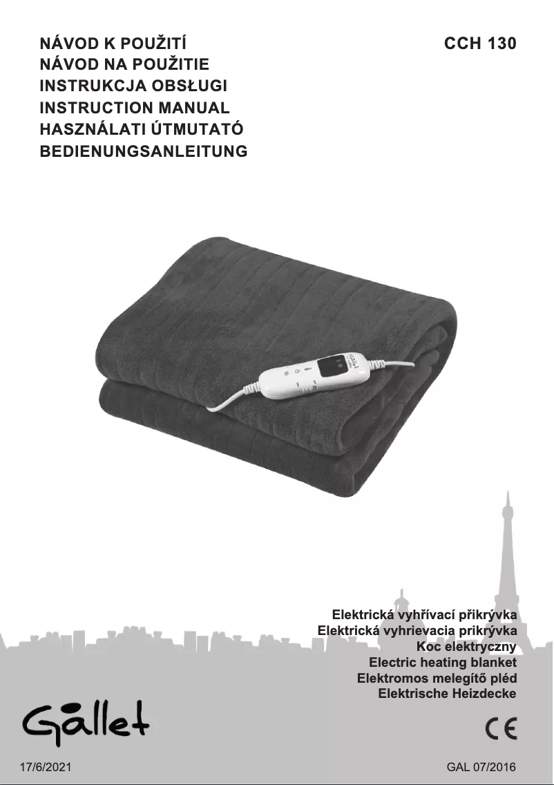 Page n°1 - Manuel utilisateur Gallet CCH 130