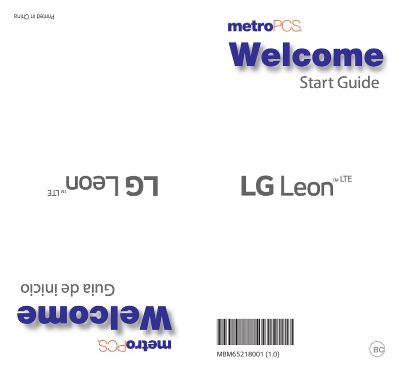Page n°1 - Guide de démarrage rapide LG Leon LTE