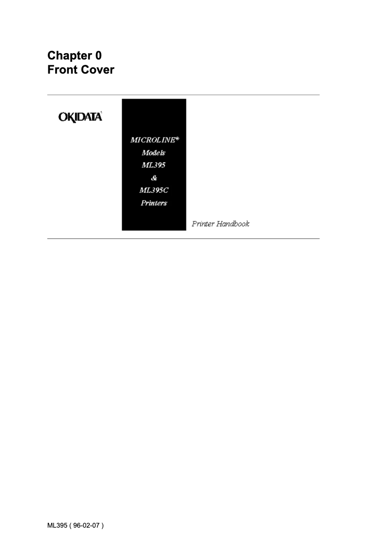 Page 1 de la notice Manuel utilisateur OKI Microline 395