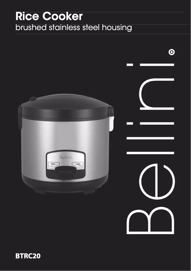 Page n°1 - Manuel utilisateur Bellini BTRC20