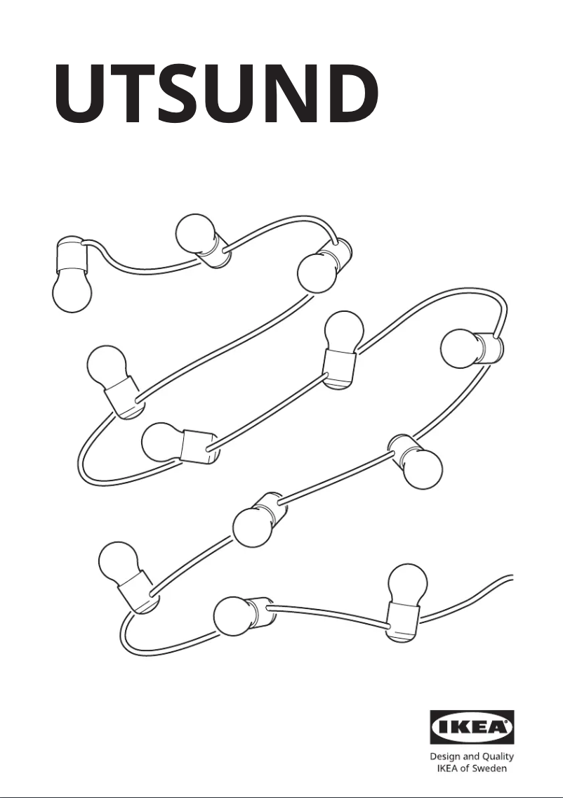 Page 1 de la notice Manuel utilisateur Ikea UTSUND 805.687.53