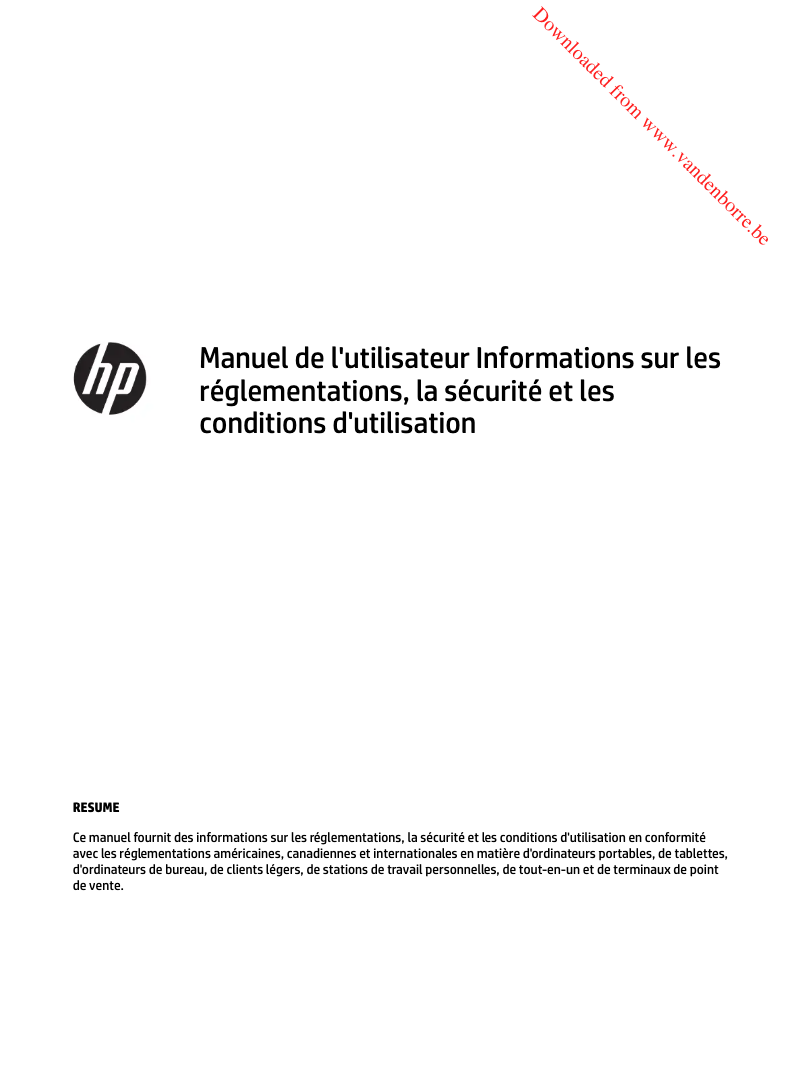 Page 1 de la notice Manuel utilisateur HP 24-DF0003NB
