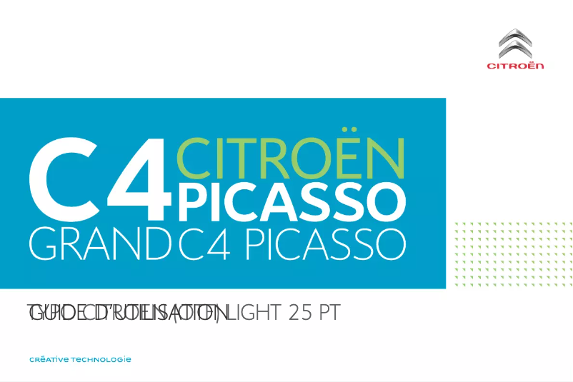 Imagen de la primera página del manual del dispositivo Grand C4 Picasso (2016)