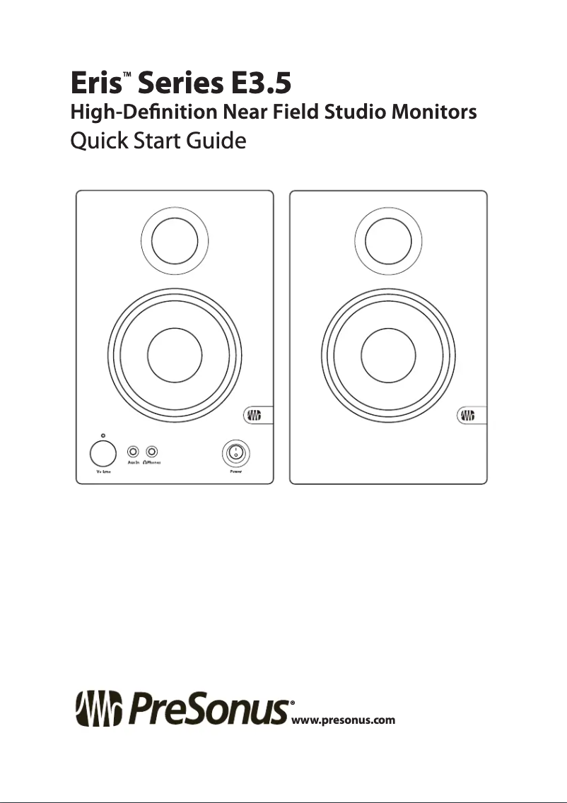Image de la première page du manuel de l'appareil Eris E3.5 BT
