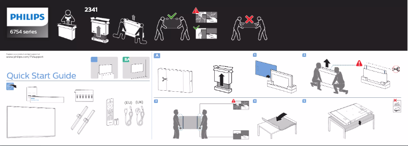 Image de la première page du manuel de l'appareil 6700 series 75PUS6754