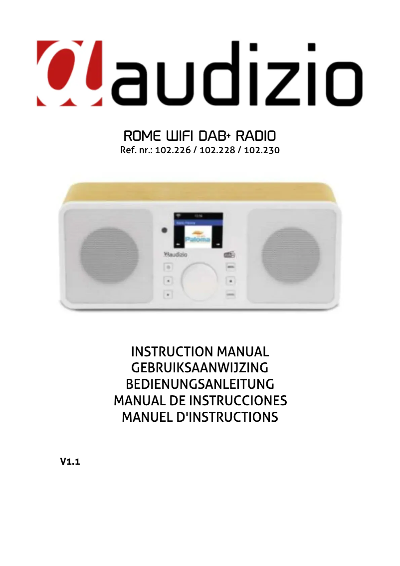 Page n°1 - Manuel utilisateur Audizio Rome