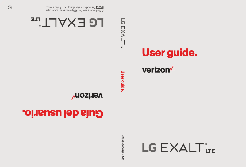 Page n°1 - Manuel utilisateur LG Exalt LTE