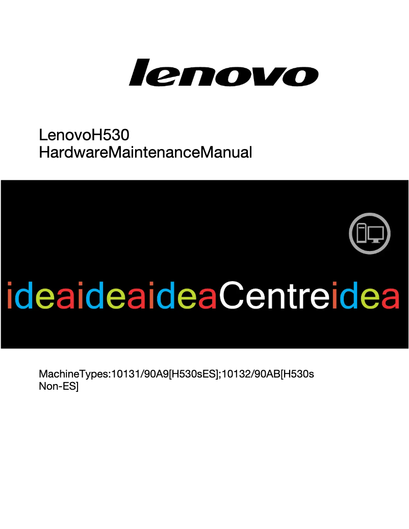 Page 1 de la notice Manuel utilisateur Lenovo IdeaCentre H530