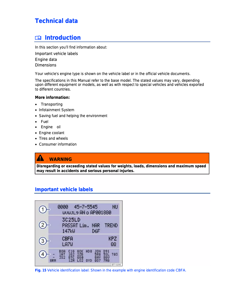 Image de la première page du manuel de l'appareil Touareg (2013)