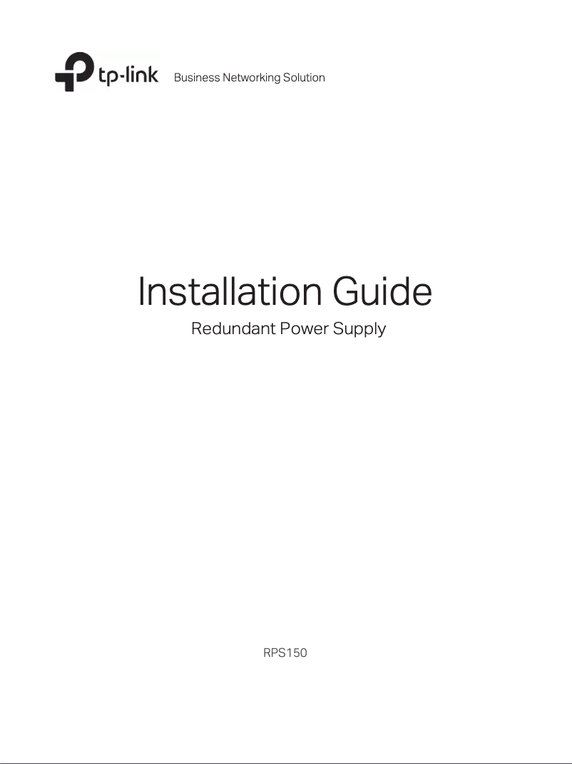 Page n°1 - Manuel utilisateur TP-Link RPS150
