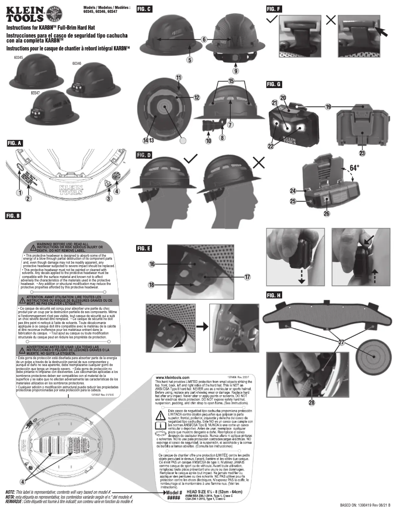 Página 1 del manual Manual de usuario Klein Tools 60347