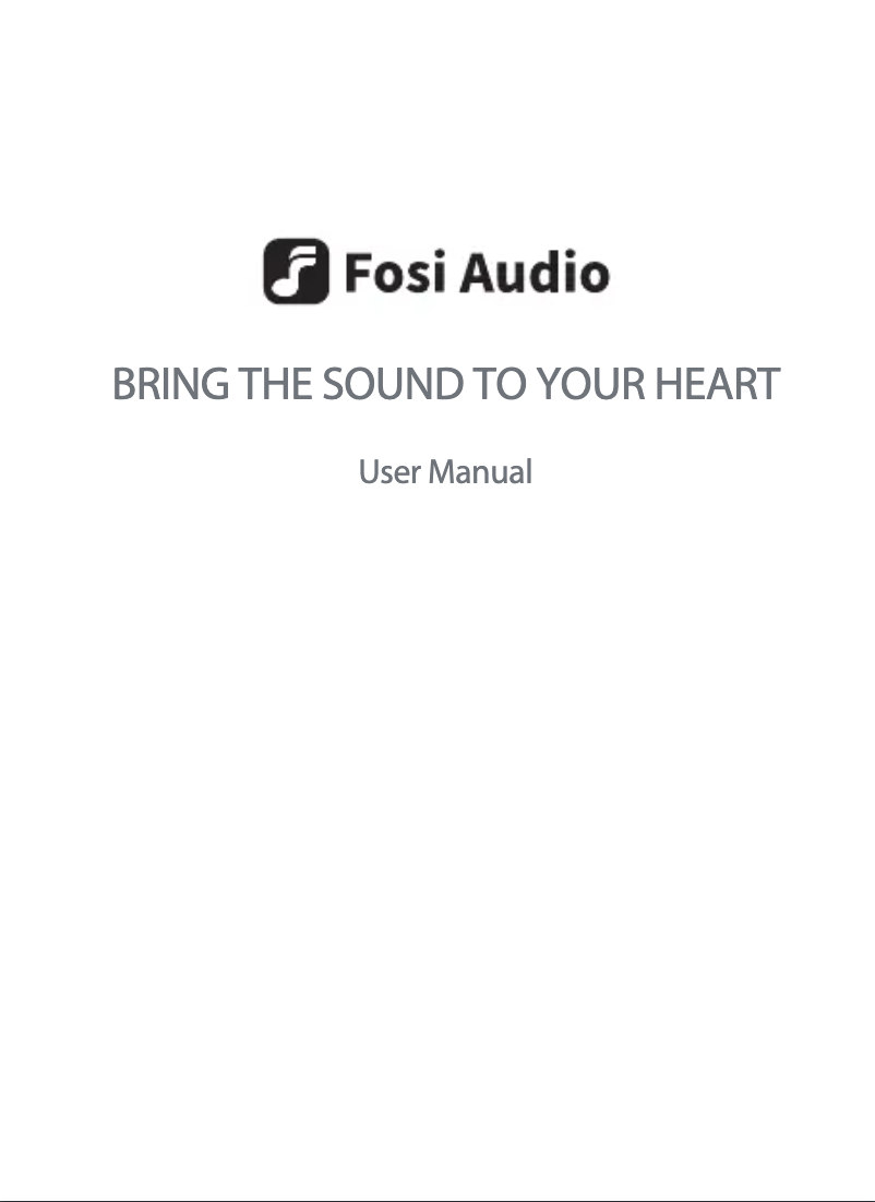 Page 1 de la notice Manuel utilisateur Fosi Audio DS2