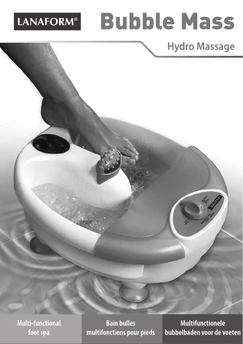 Página 1 del manual Manual de usuario Lanaform Bubble Mass