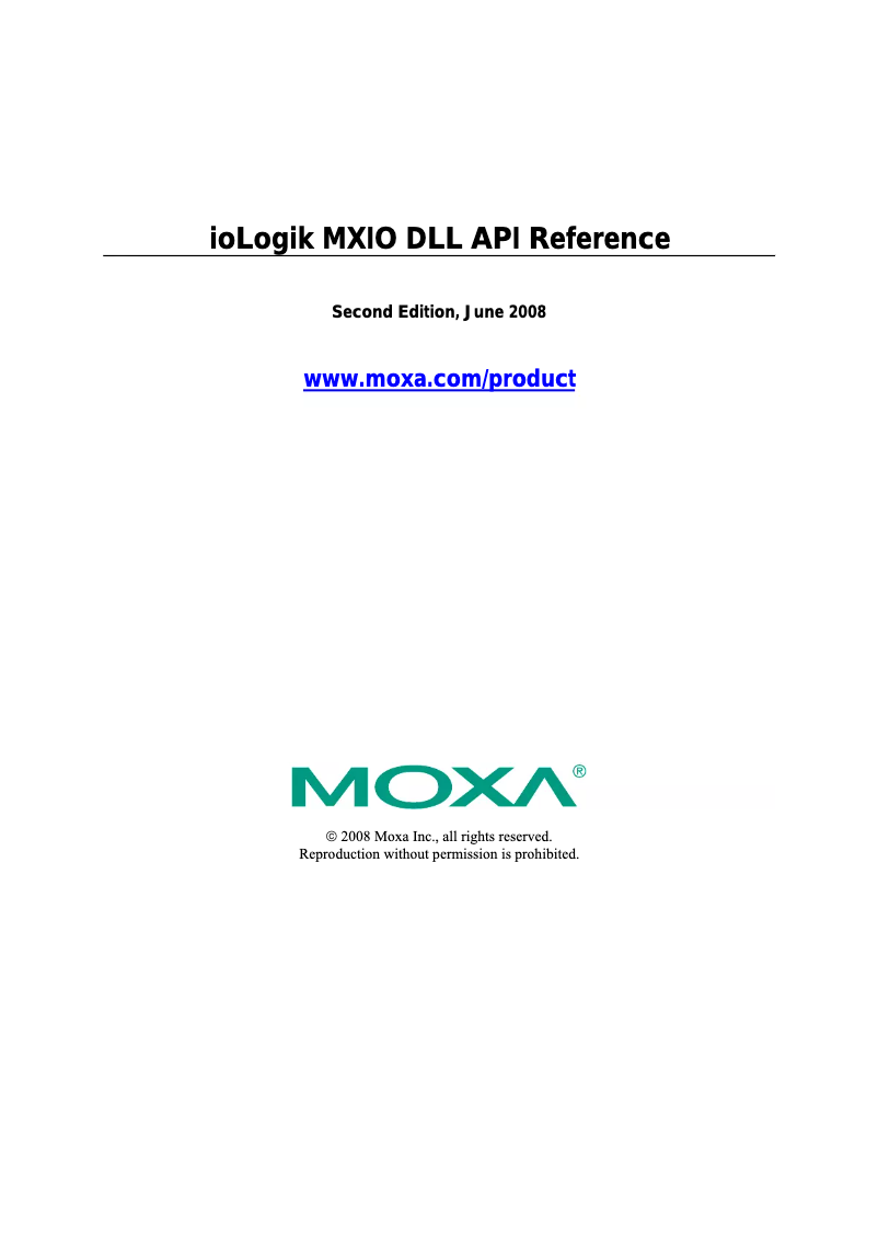 Page n°1 - Manuel utilisateur Moxa M-3403