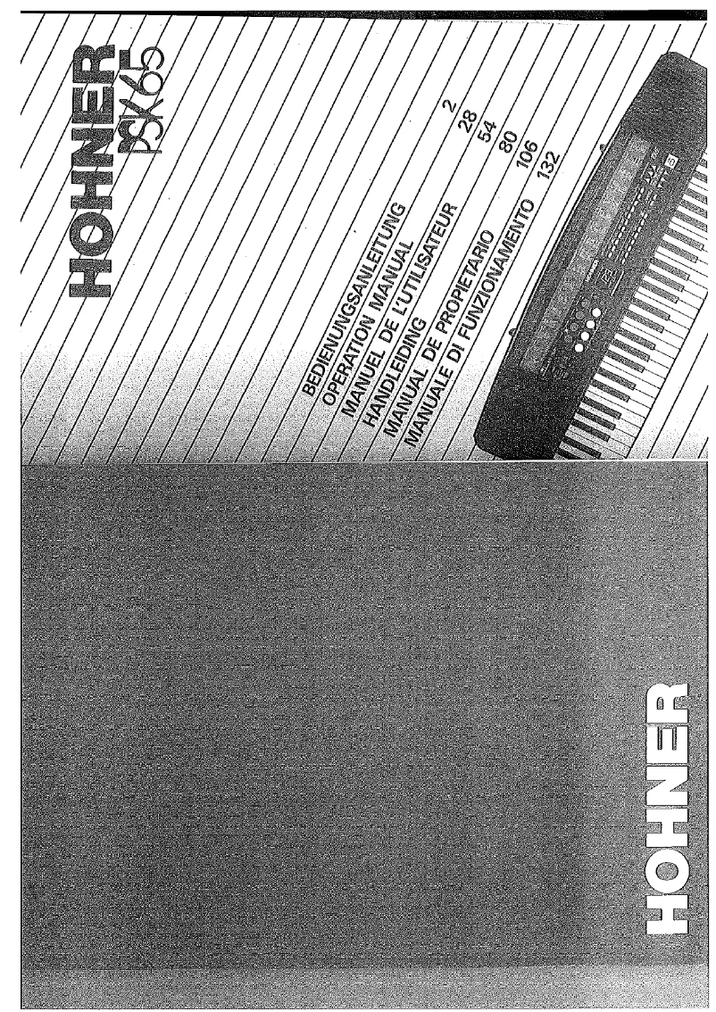 Image de la première page du manuel de l'appareil PSK 65