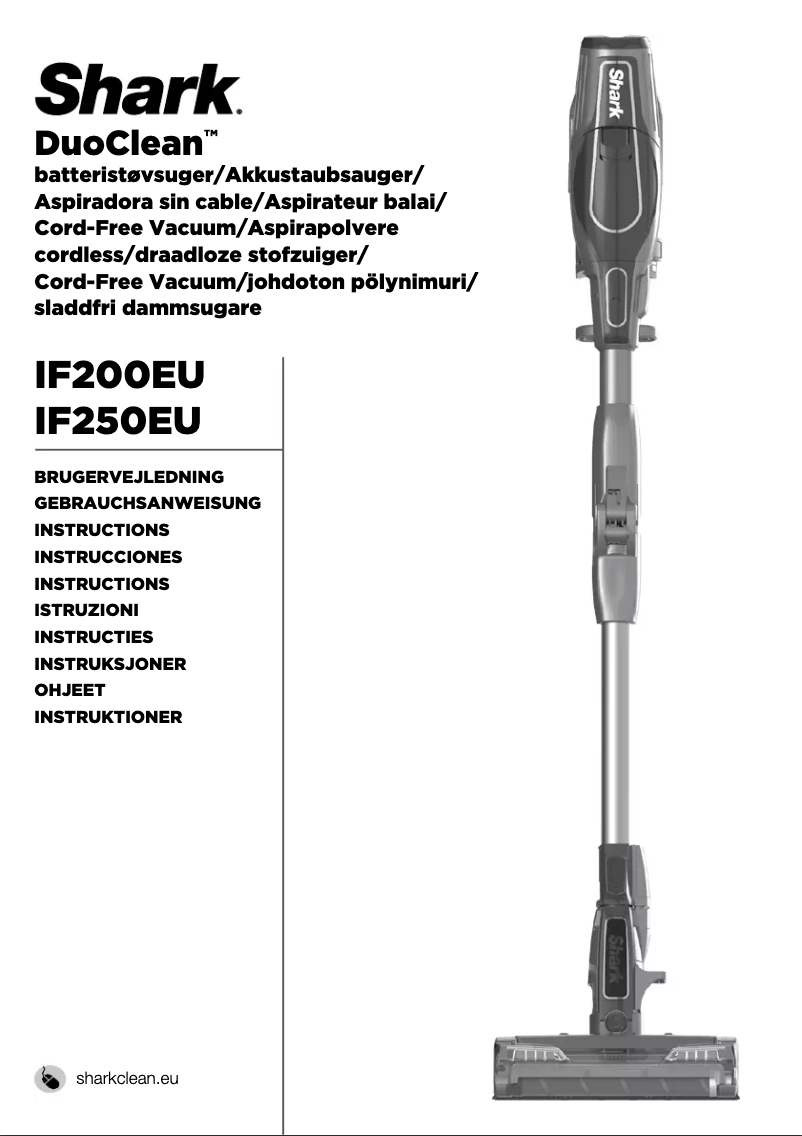 Page 1 de la notice Manuel utilisateur Shark IF 200EU