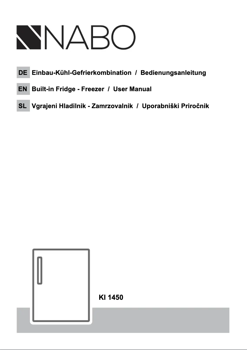 Page 1 de la notice Manuel utilisateur Nabo KI 1450
