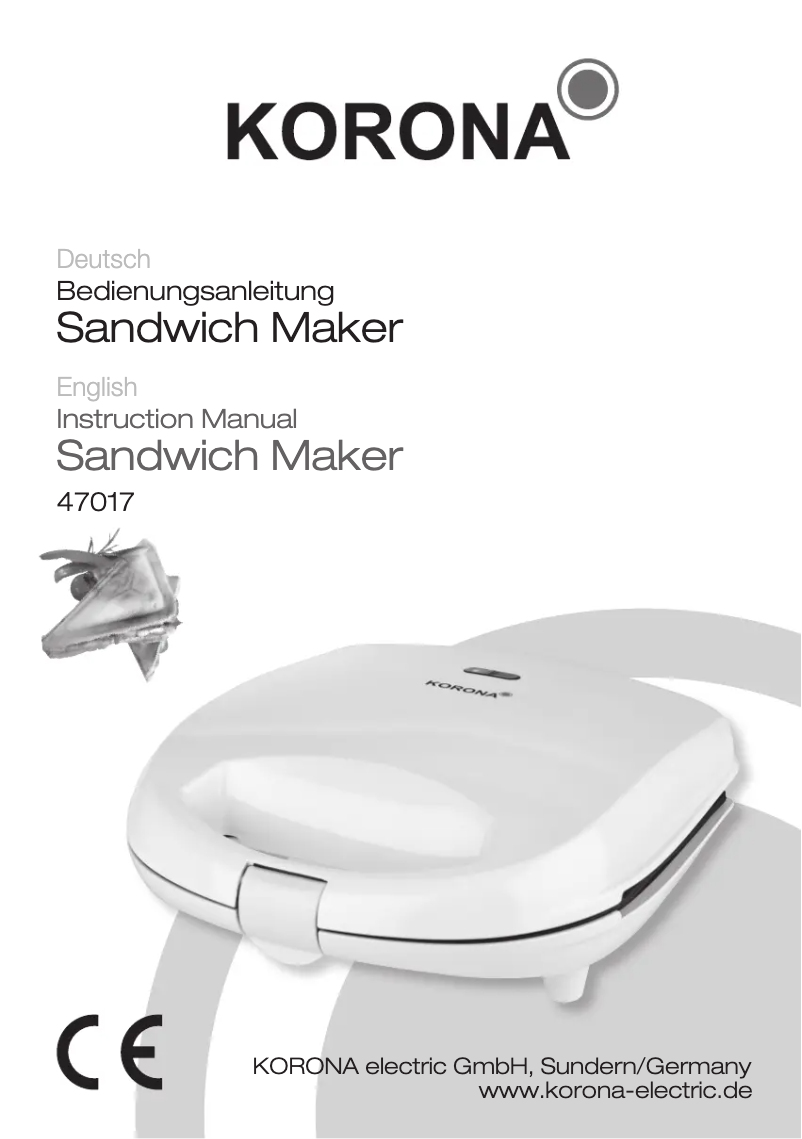 Page 1 de la notice Manuel utilisateur Korona 47017