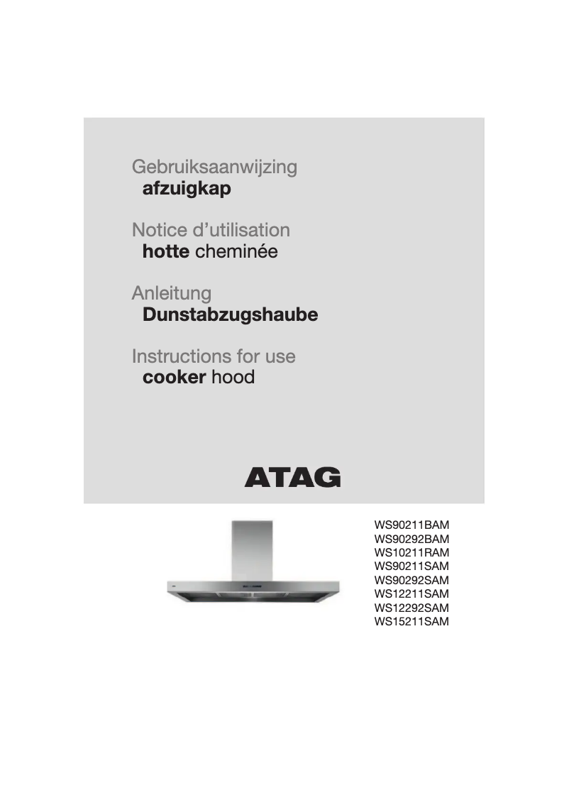 Page n°1 - Mode d'emploi Atag ES10292SAM