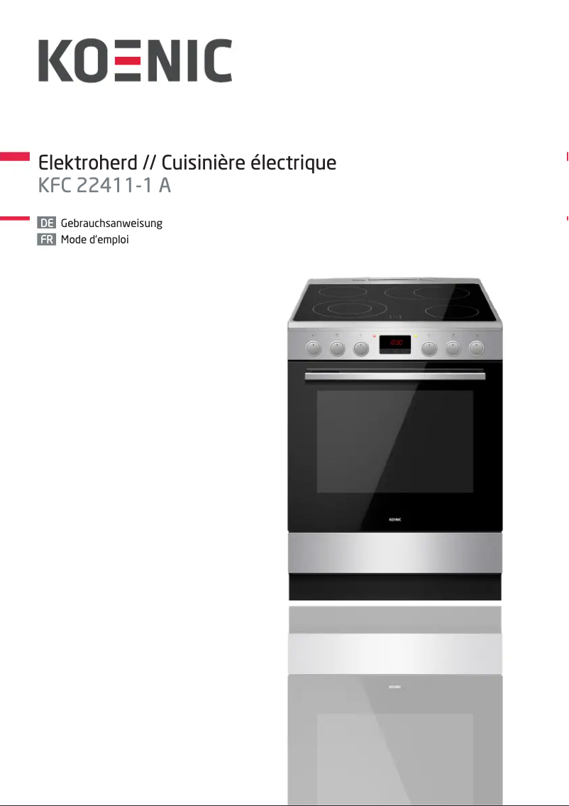 Page 1 de la notice Manuel utilisateur Koenic KFC 24411-1 A