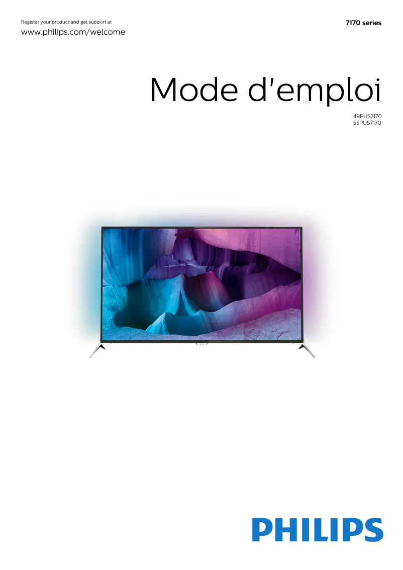 Image de la première page du manuel de l'appareil 7000 series 55PUS7180