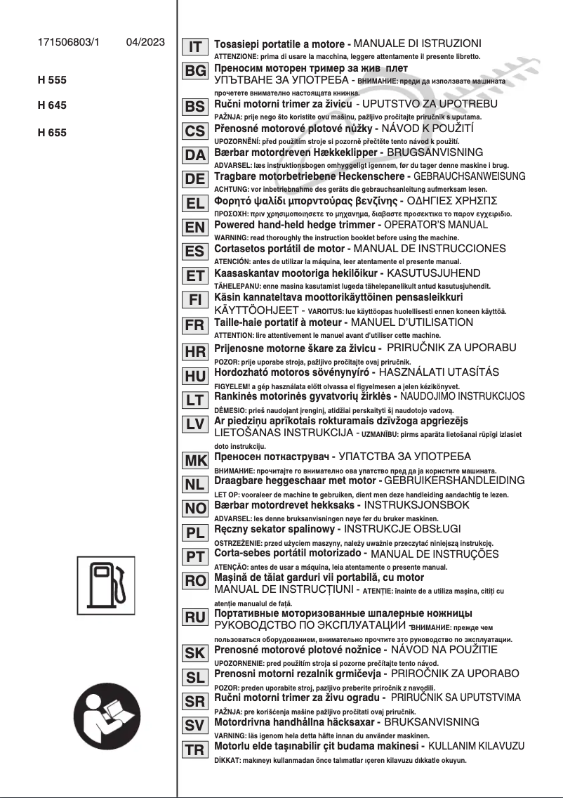 Page n°1 - Manuel utilisateur Stiga HT 525
