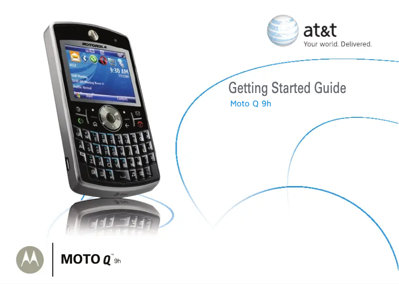 Image de la première page du manuel de l'appareil Moto Q9h