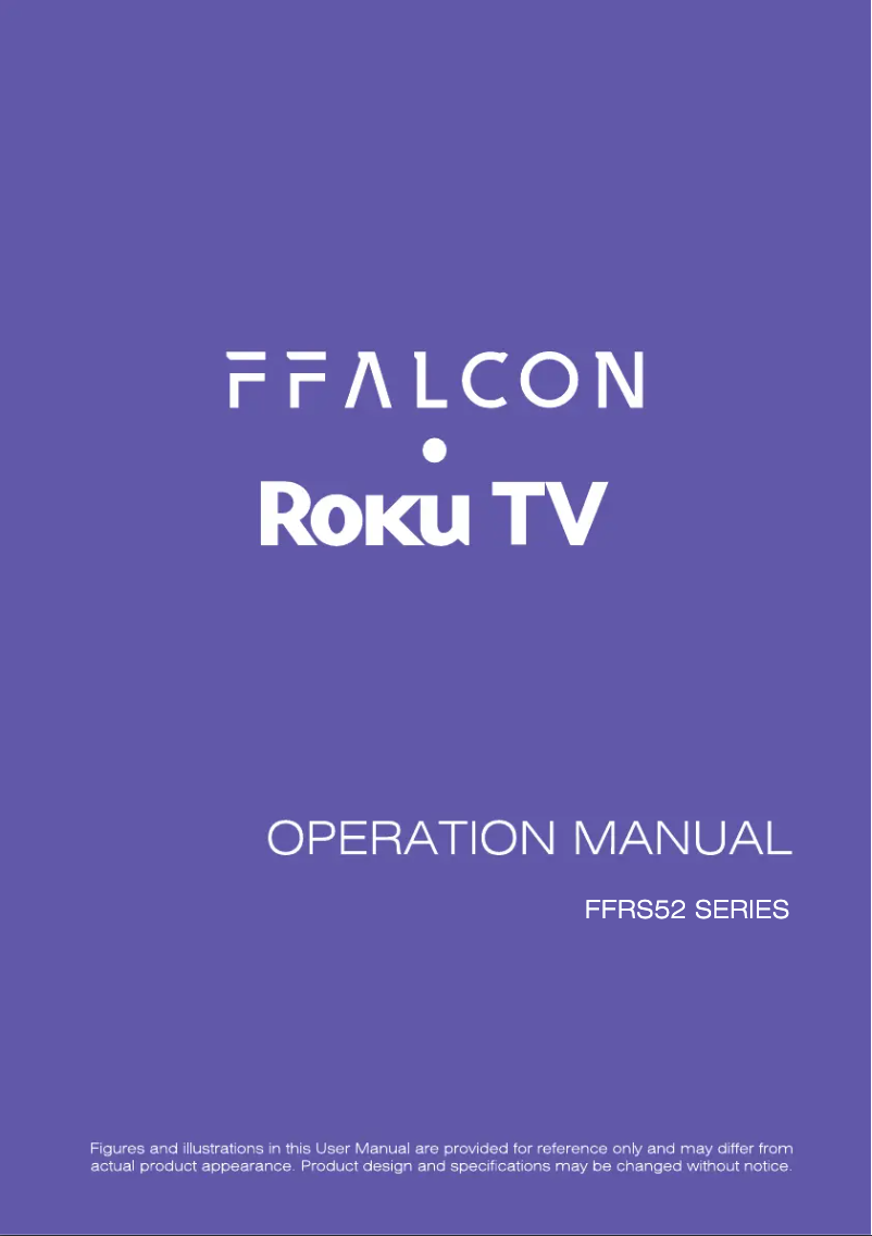 Page n°1 - Manuel utilisateur FFalcon FF32RS52