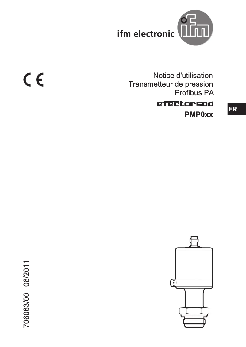 Page 1 de la notice Manuel utilisateur IFM PMP097