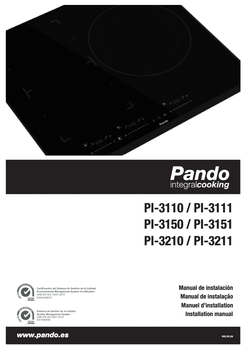 Page n°1 - Manuel utilisateur Pando PI-3151