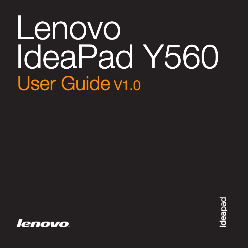 Page n°1 - Manuel utilisateur Lenovo IdeaPad 560
