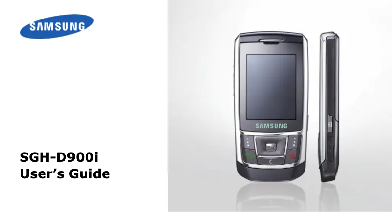 Page n°1 - Manuel utilisateur Samsung SGH-D900I