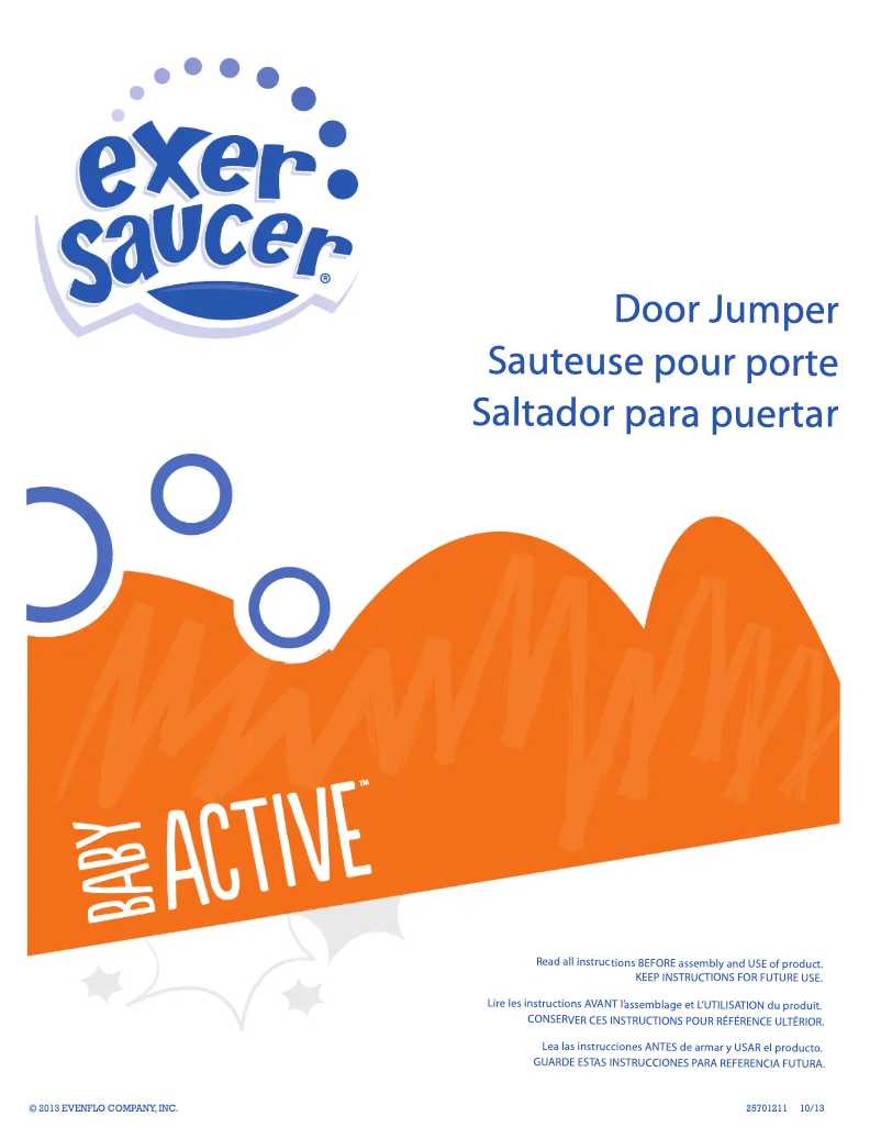 Page 1 de la notice Manuel utilisateur Exersaucer Door Jumper