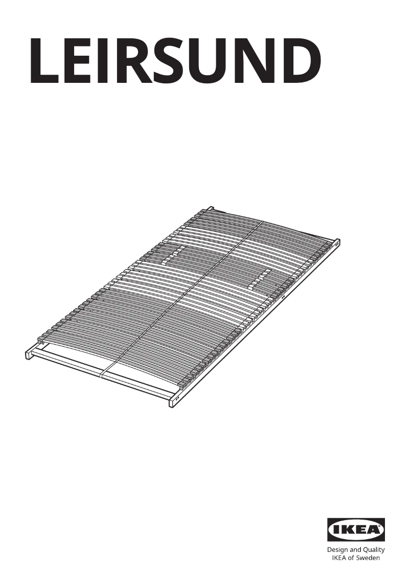 Image de la première page du manuel de l'appareil LEIRSUND 002.783.33