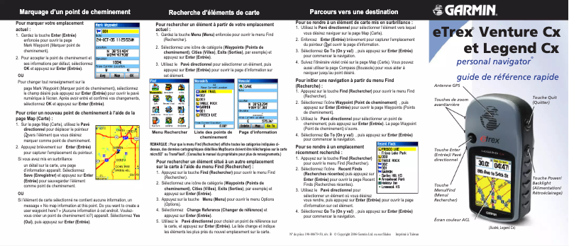 Página 1 del manual Manual de usuario Garmin eTrex legend Cx