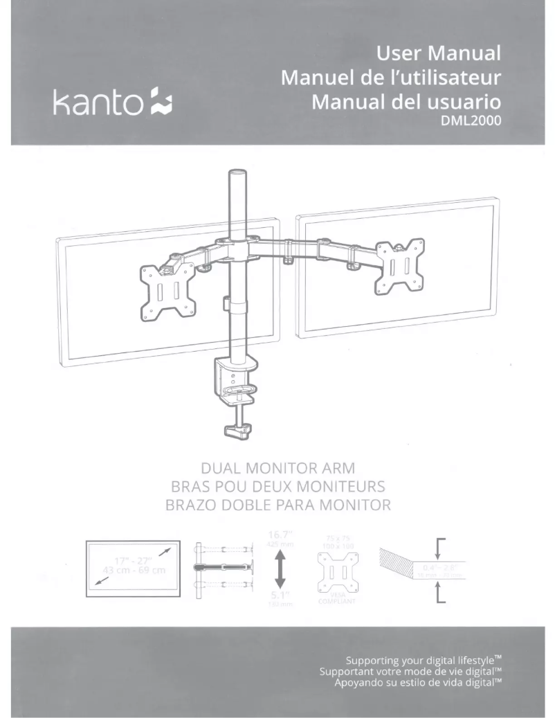 Page 1 de la notice Manuel utilisateur Kanto DML2000