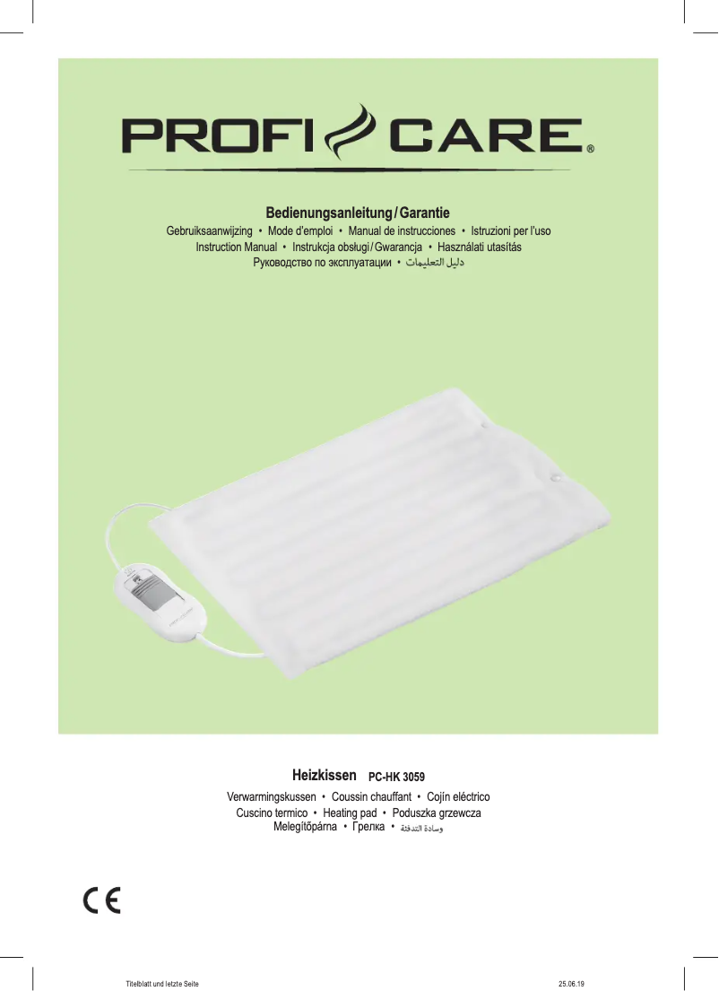 Página 1 del manual Manual de usuario ProfiCare PC-HK 3059