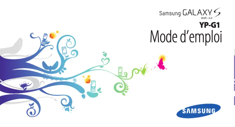 Page 1 de la notice Manuel utilisateur Samsung Galaxy S WiFi 4.0