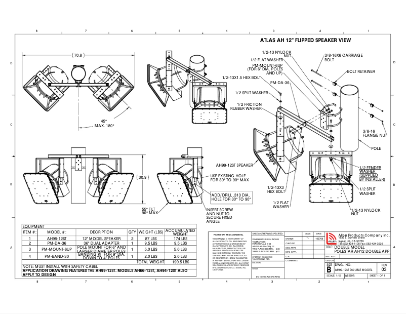 Page 1 de la notice Manuel utilisateur Atlas AH99-12ST