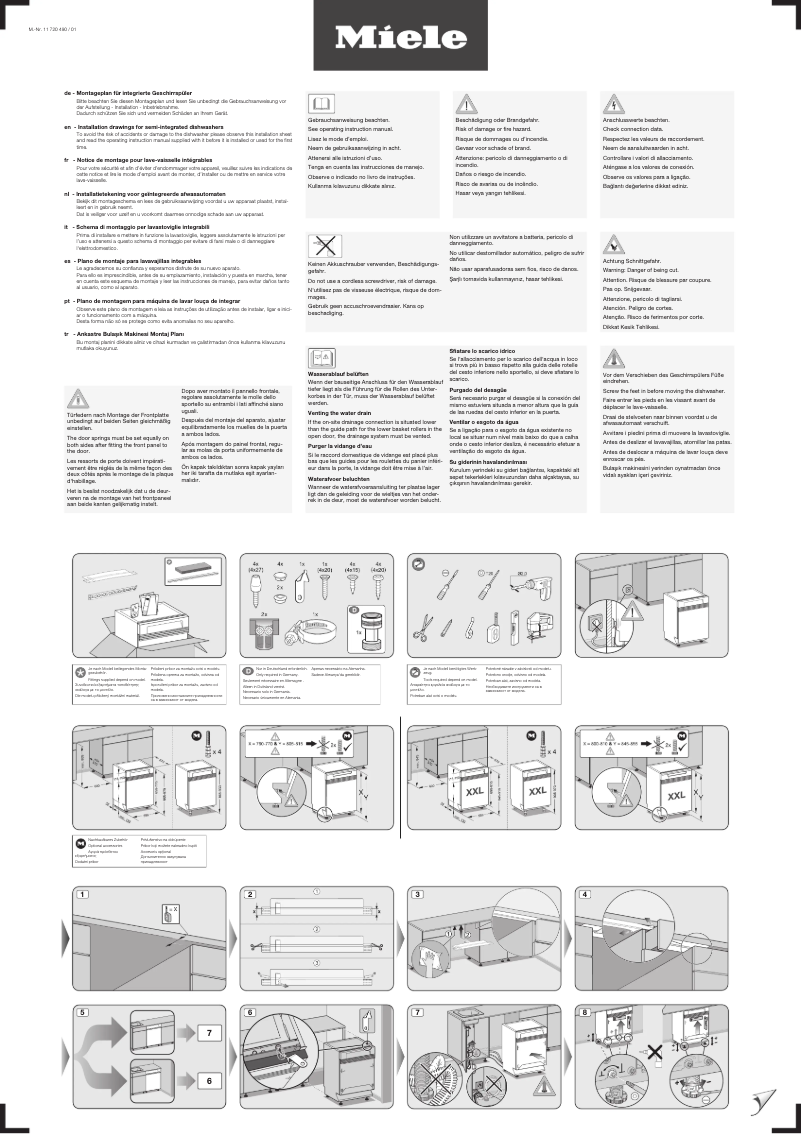 Page n°1 - Manuel utilisateur Miele G 7222 SCi Selection