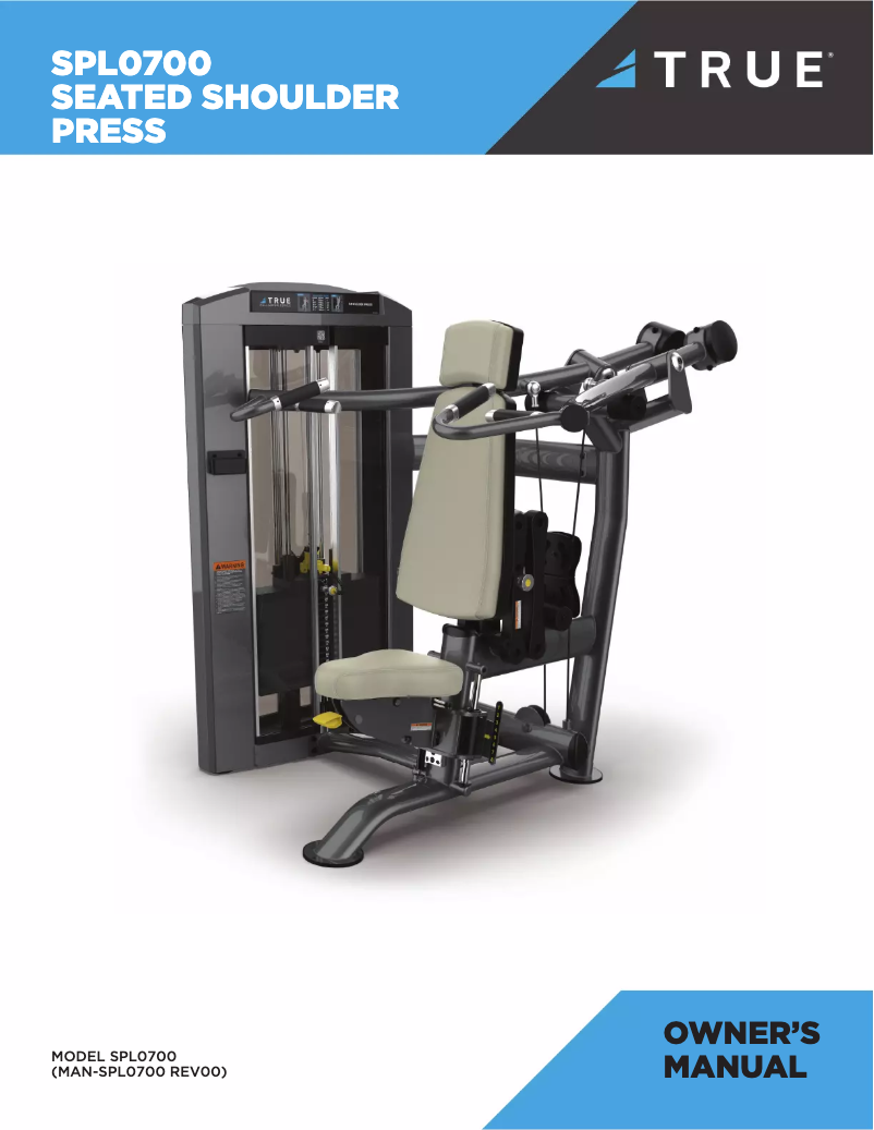 Page 1 de la notice Manuel utilisateur True SPL0700