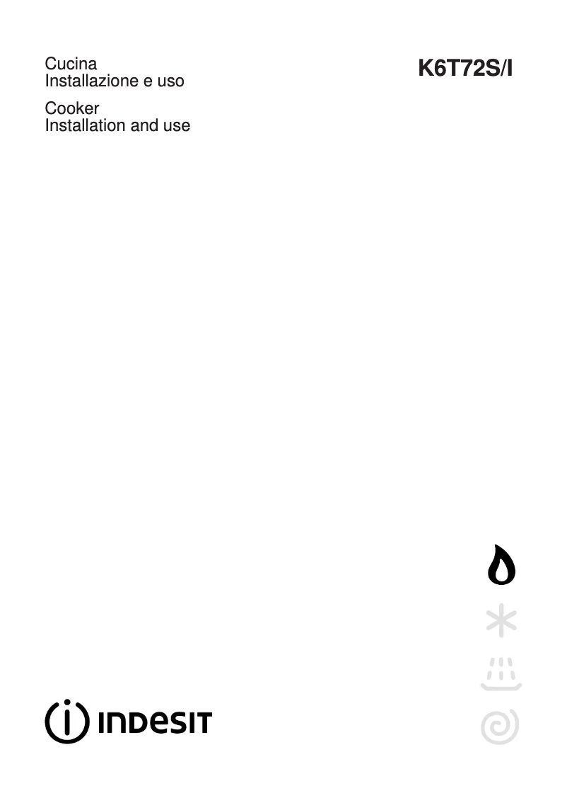 Page 1 de la notice Manuel utilisateur Indesit K6T72S(W)/I